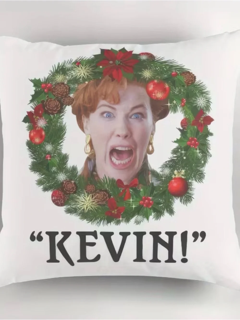 Home Alone'Kevin!' 18 x 18 Throw Pillow Cover